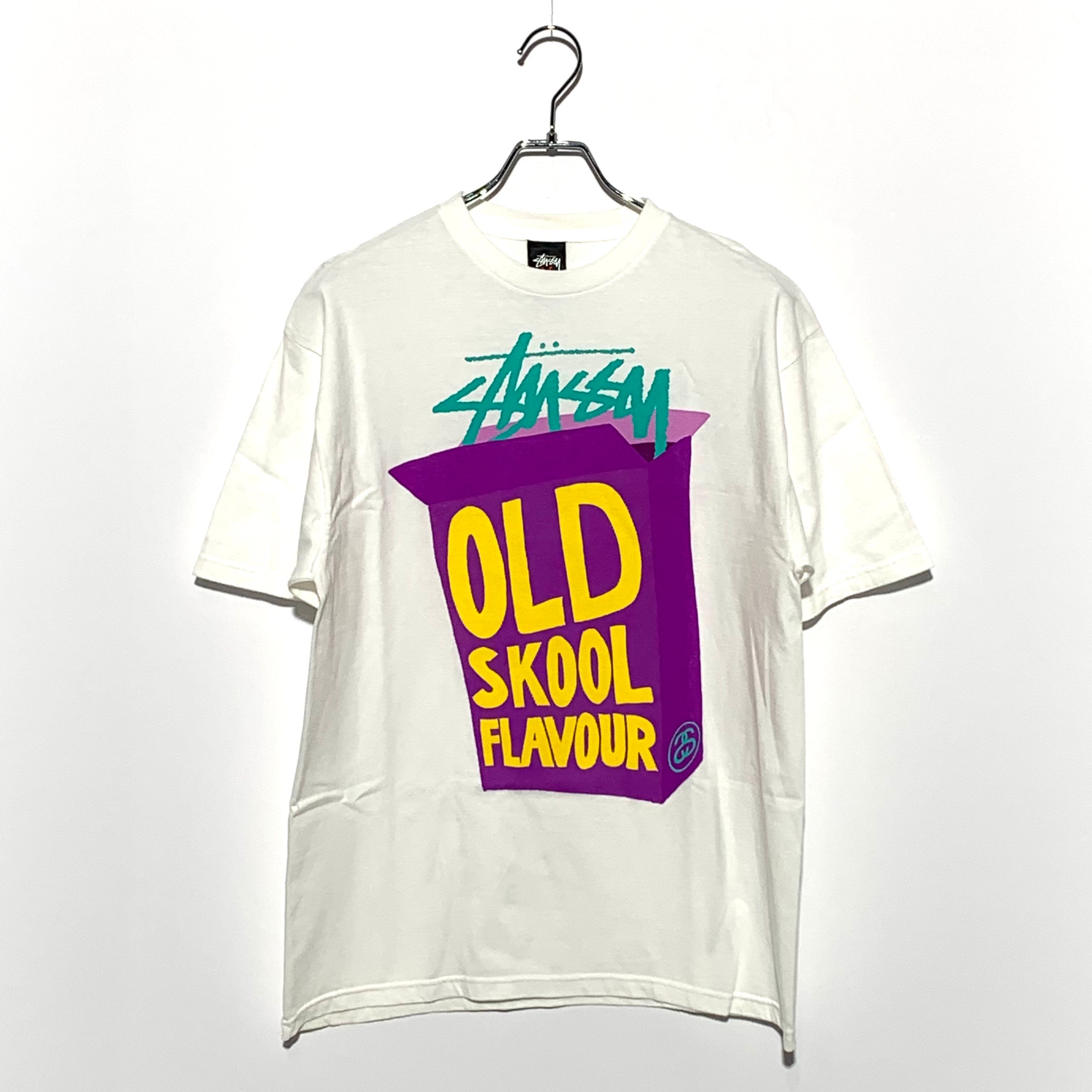 STUSSY OLD SKOOL FLAVOUR TEE White