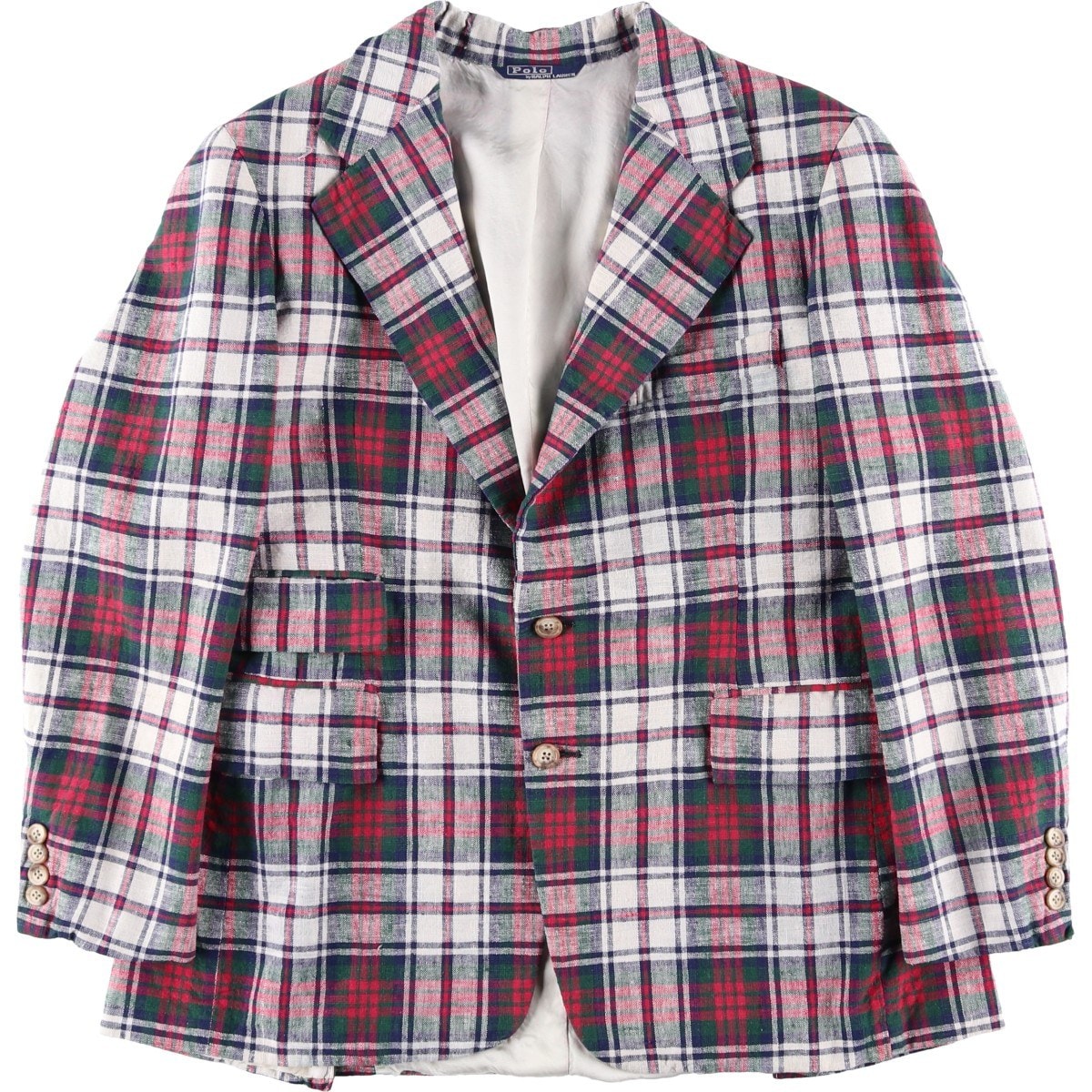 古着 70年代 ラルフローレン Ralph Lauren POLO by Ralph Lauren チェック柄 テーラードジャケット メンズS相当 ヴィンテージ/eaa619174