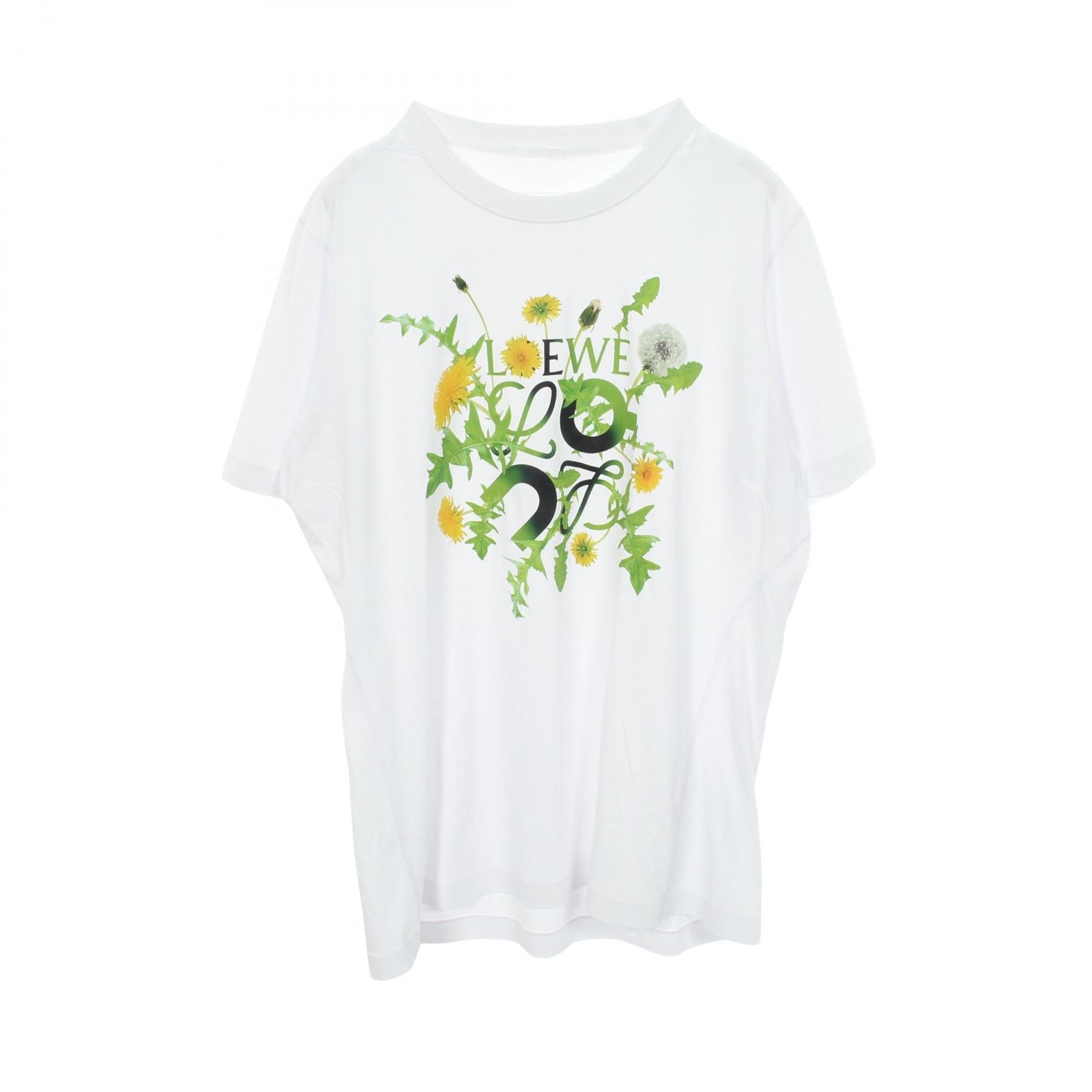 ロエベ LOEWE LOEWE × On たんぽぽ 半袖Tシャツ 衣料品 トップス ポリエステル メンズ ホワイト系 / イエロー系 / グリーン系 【中古】