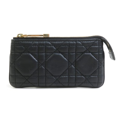 クリスチャンディオール Christian Dior コインケース レザー ブラック レディース【中古】 r11474i