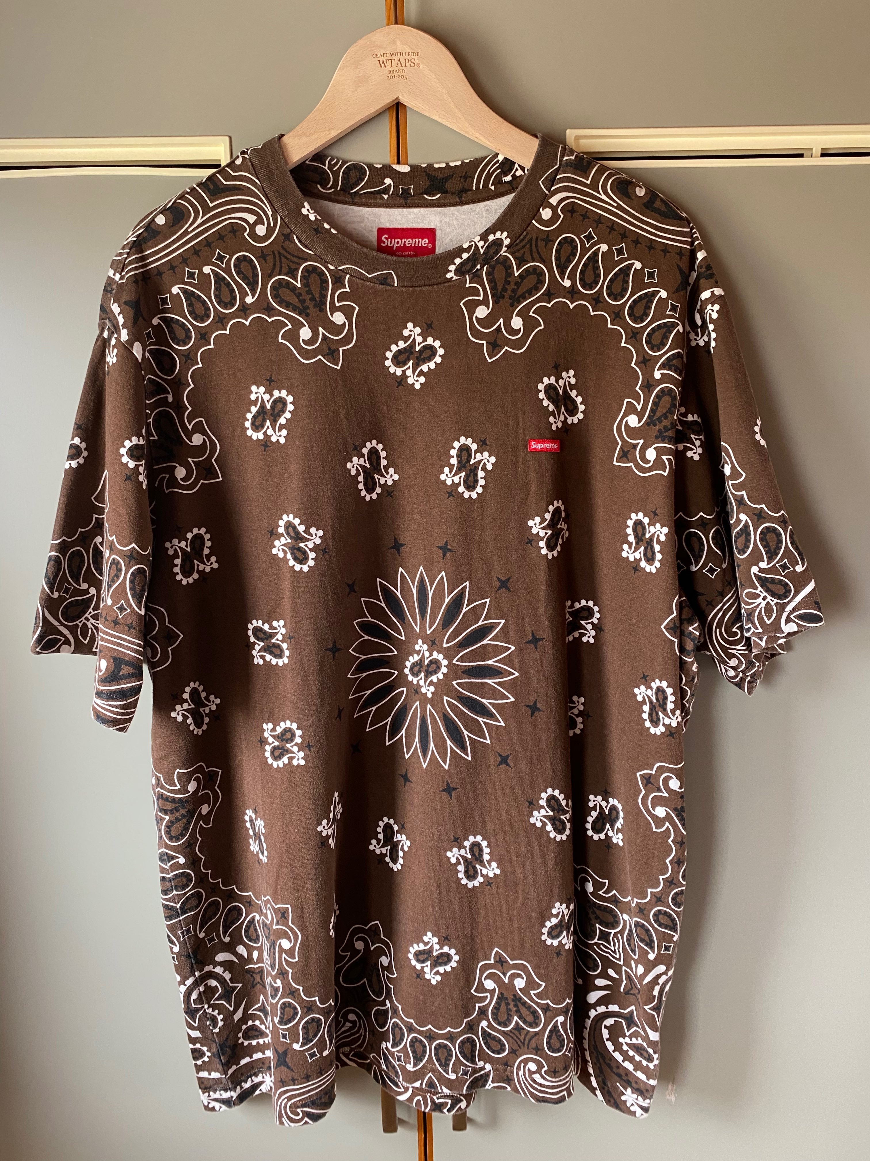 Supreme Small Box Tee "Bandana Brown"(21SS)