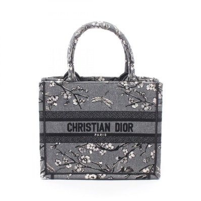 ディオール Dior BOOK TOTE ブックトート スモール トートバッグ バッグ キャンバス レディース グレー系 / ブラック系 / ホワイト系 M1265ZEXW_M20I 【中古】