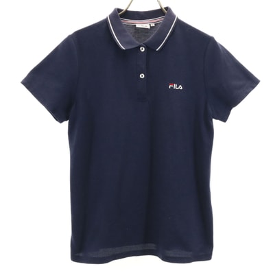 FILA フィラ 半袖 ポロシャツ L ネイビー