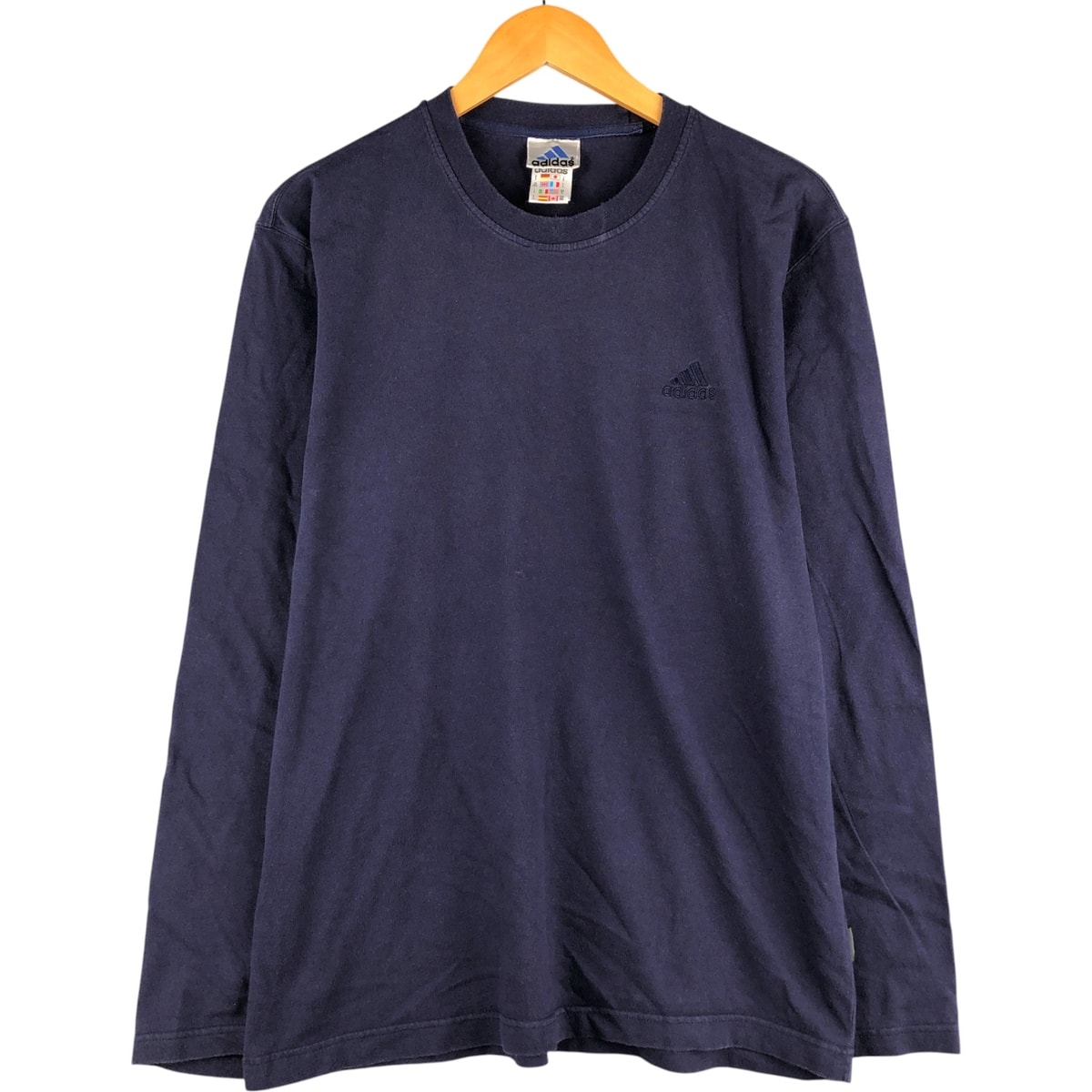 古着 90~00年代 アディダス adidas ロングTシャツ ロンT メンズM相当/eaa589973