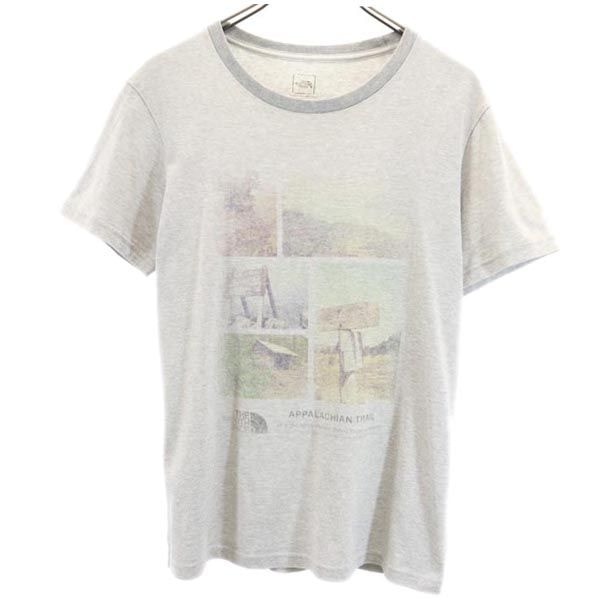 THE NORTH FACE ノースフェイス NT31484 プリント 半袖 Tシャツ L グレー アウトドア