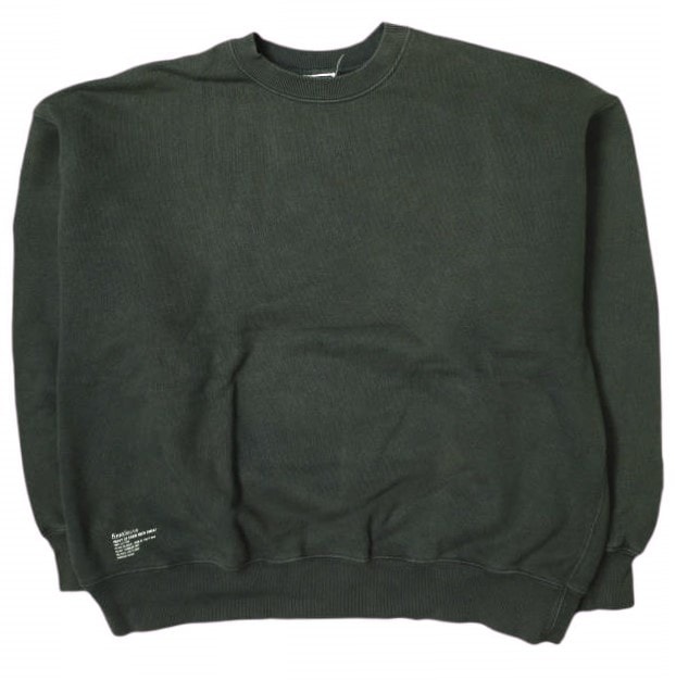 Fresh Service フレッシュサービス HEAVY OZ CREW NECK SWEAT ヘビーオンス クルーネックスウェット FSW-21-SW_76 S ブラック トレーナー 裏毛 トップス g18682