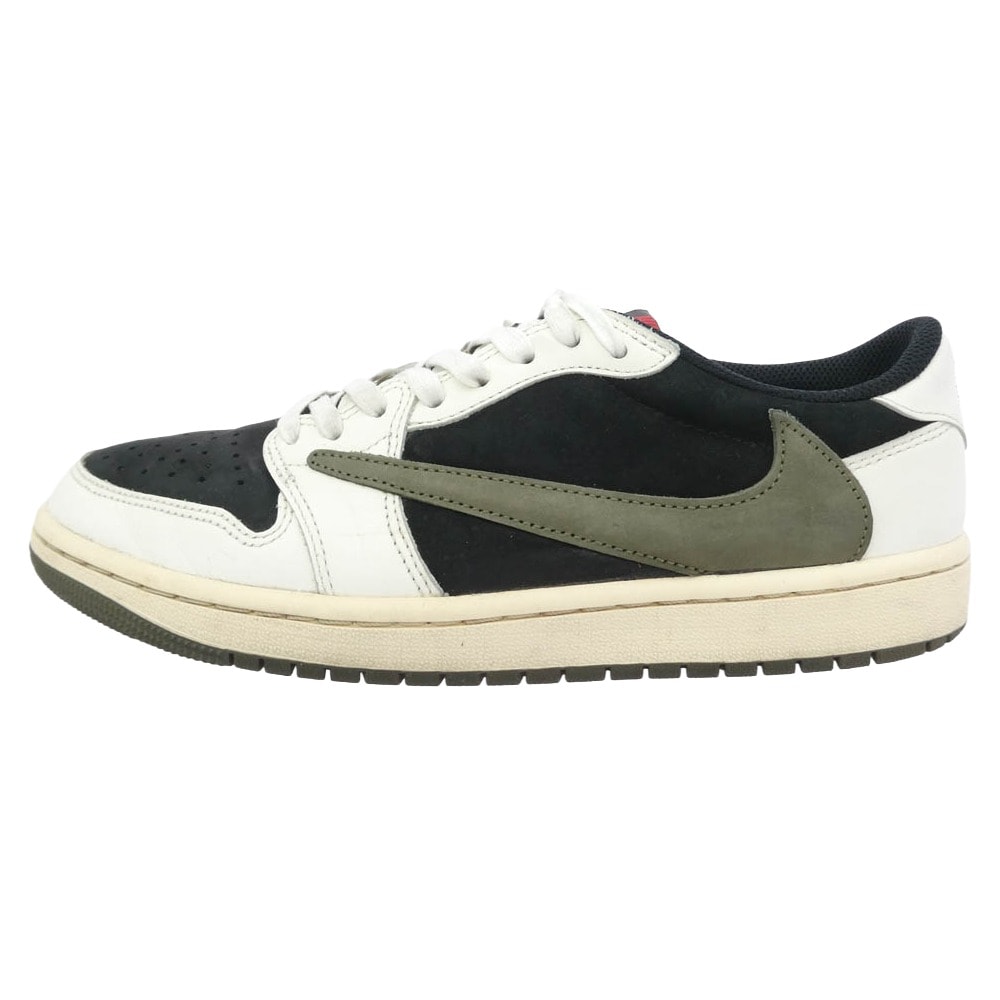 NIKE ナイキ DZ4137-106 Travis Scott Women's Air Jordan 1 Low OG Medium Olive AJ1 トラヴィススコット エアジョーダン 26cm【中古】