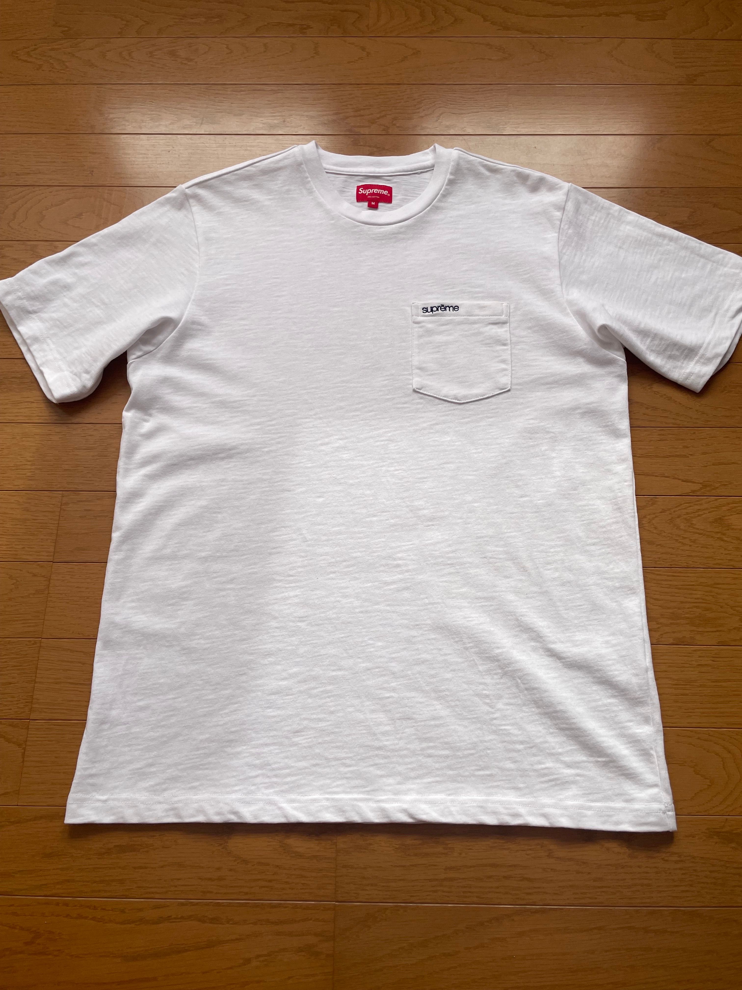 Supreme S/S Pocket Tee White ポケット Mサイズ