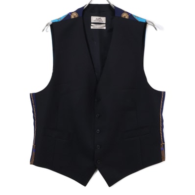 エルメス 【美品/国内正規】ウール/シルク切替 56