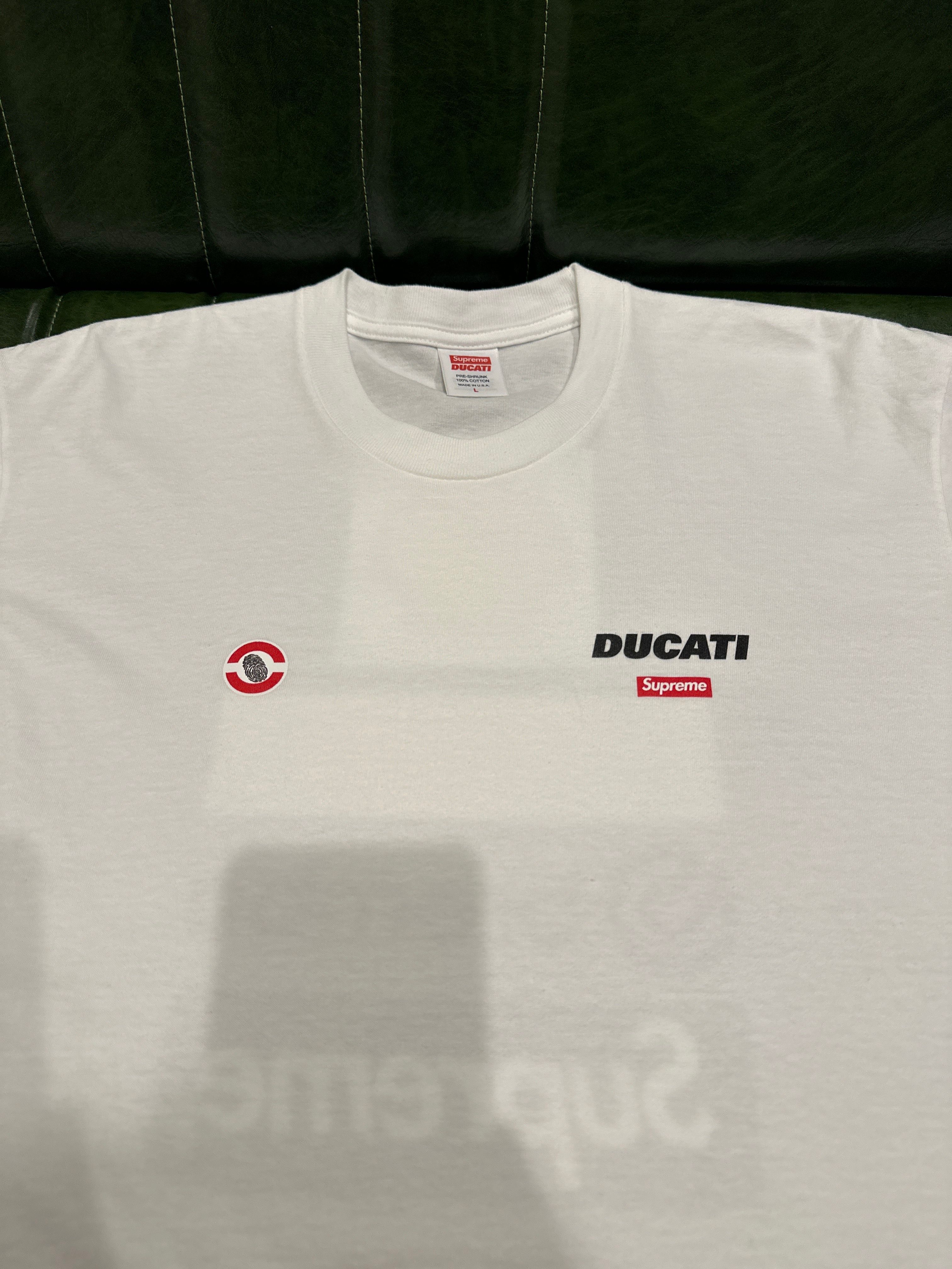 Supreme x Ducati Logos Tee "White"
