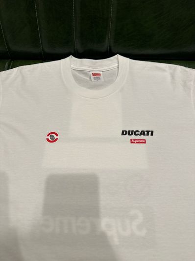 Supreme x Ducati Logos Tee "White"