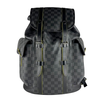 ルイ ヴィトン LOUIS VUITTON リュック ダミエグラフィット クリストファーPM ダミエグラフィットキャンバス ブラック/グレー シルバー メンズ N41574【中古】 z10062
