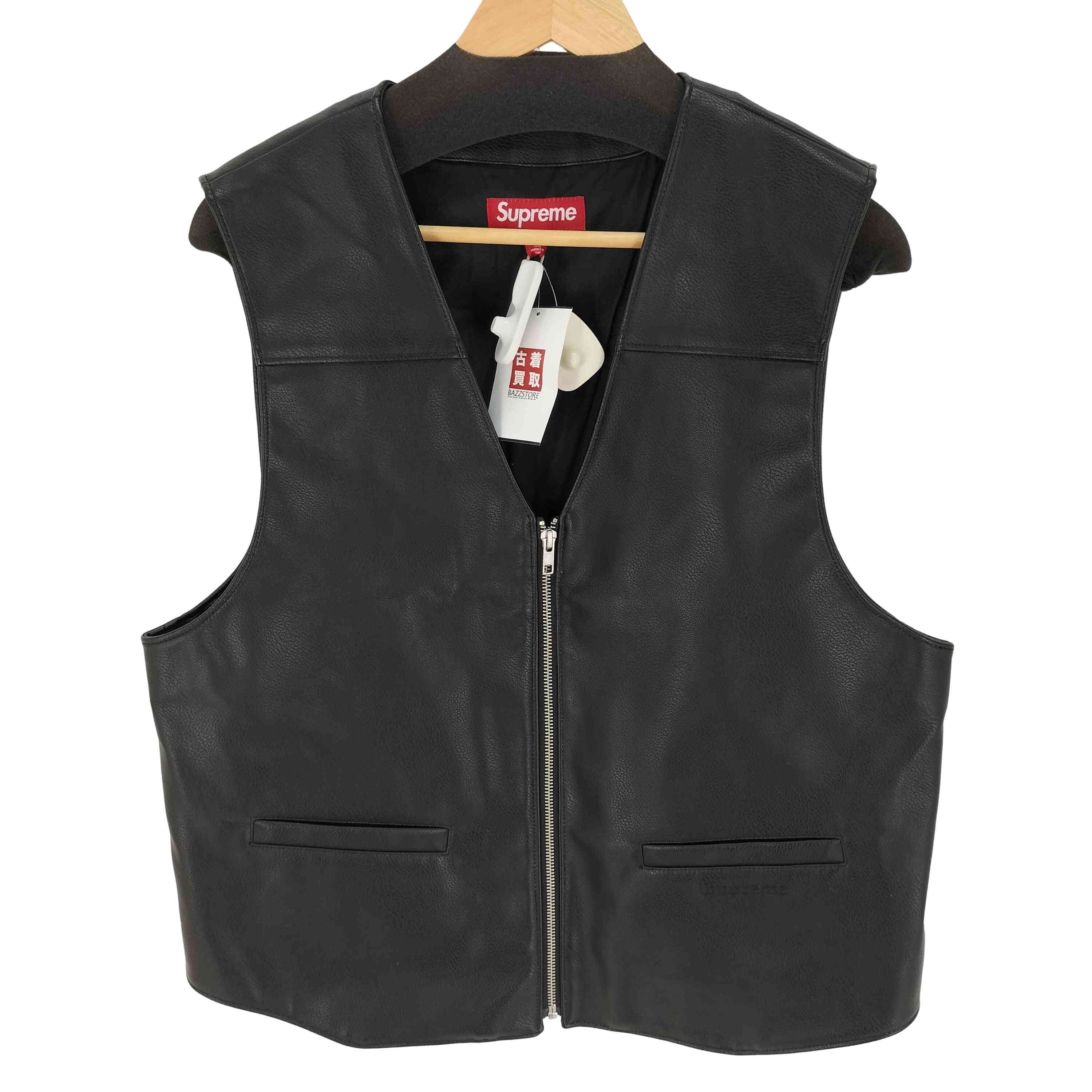 24ss Faux Leather Vest【1143659929366】