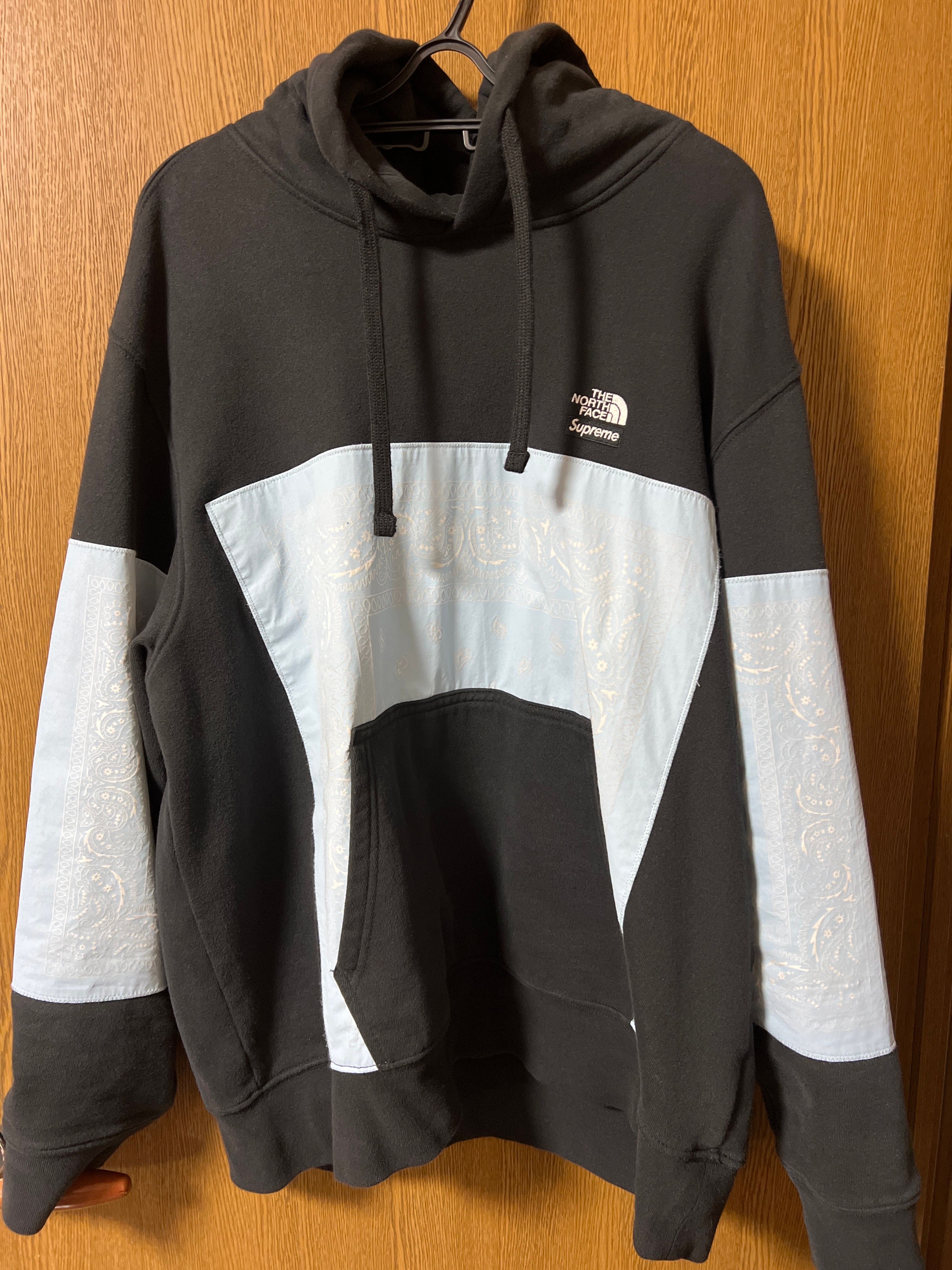 Supreme x The North Face Bandana Hooded Sweatshirt "Black"