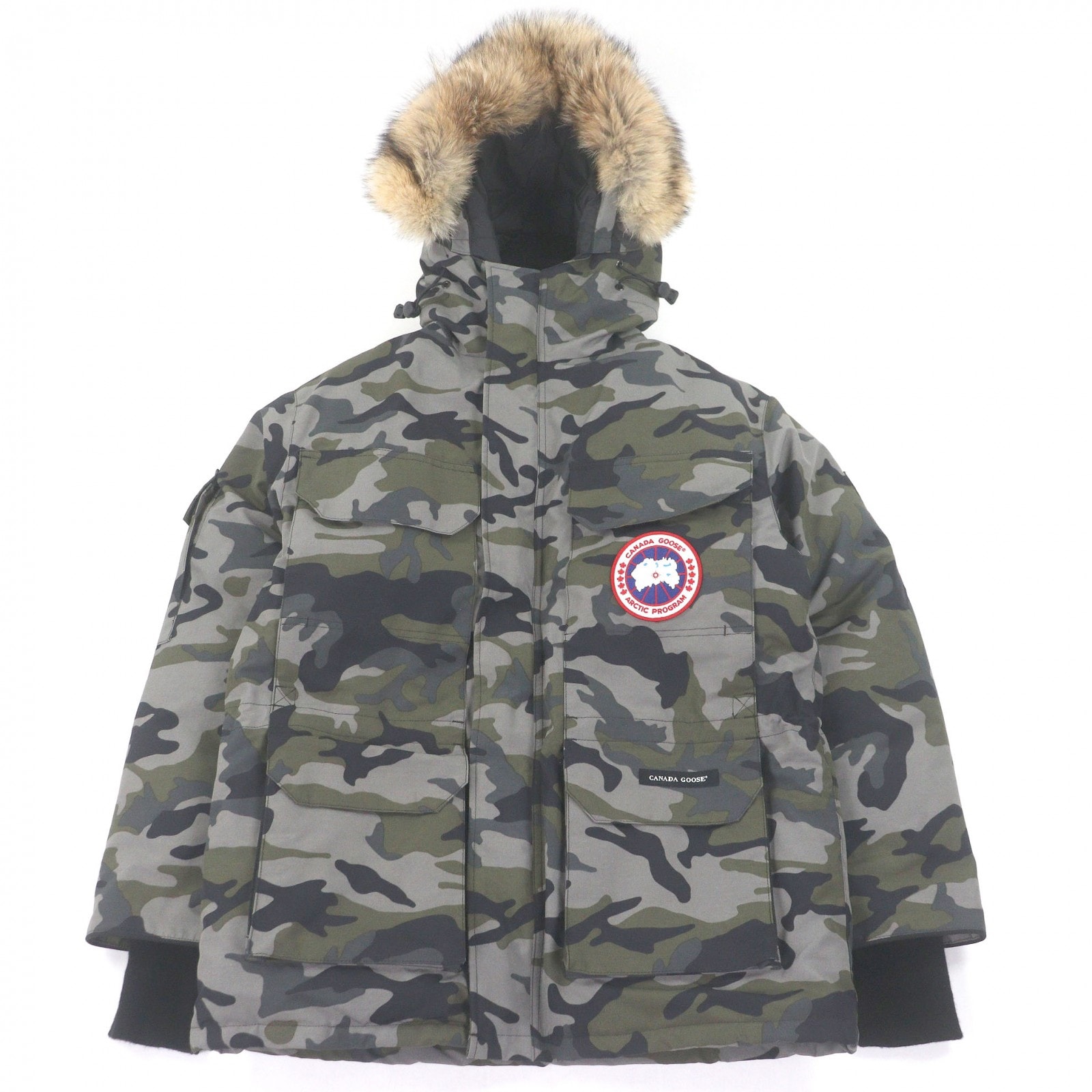 極美品 カナダグース ダウンジャケット カーキ メンズ XS