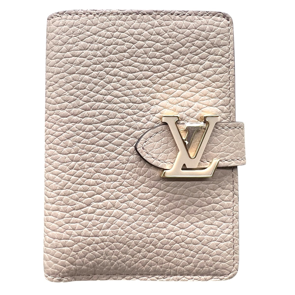 LOUIS VUITTON 現行品 展示品級 ルイヴィトン LV ヴェルティカルウォレット コンパクト ガレ 二つ折り財布 M82198 レザー RFID確認済 美品 SAランク 中古 鑑定済 ヴィトン財布【定価147,400円】