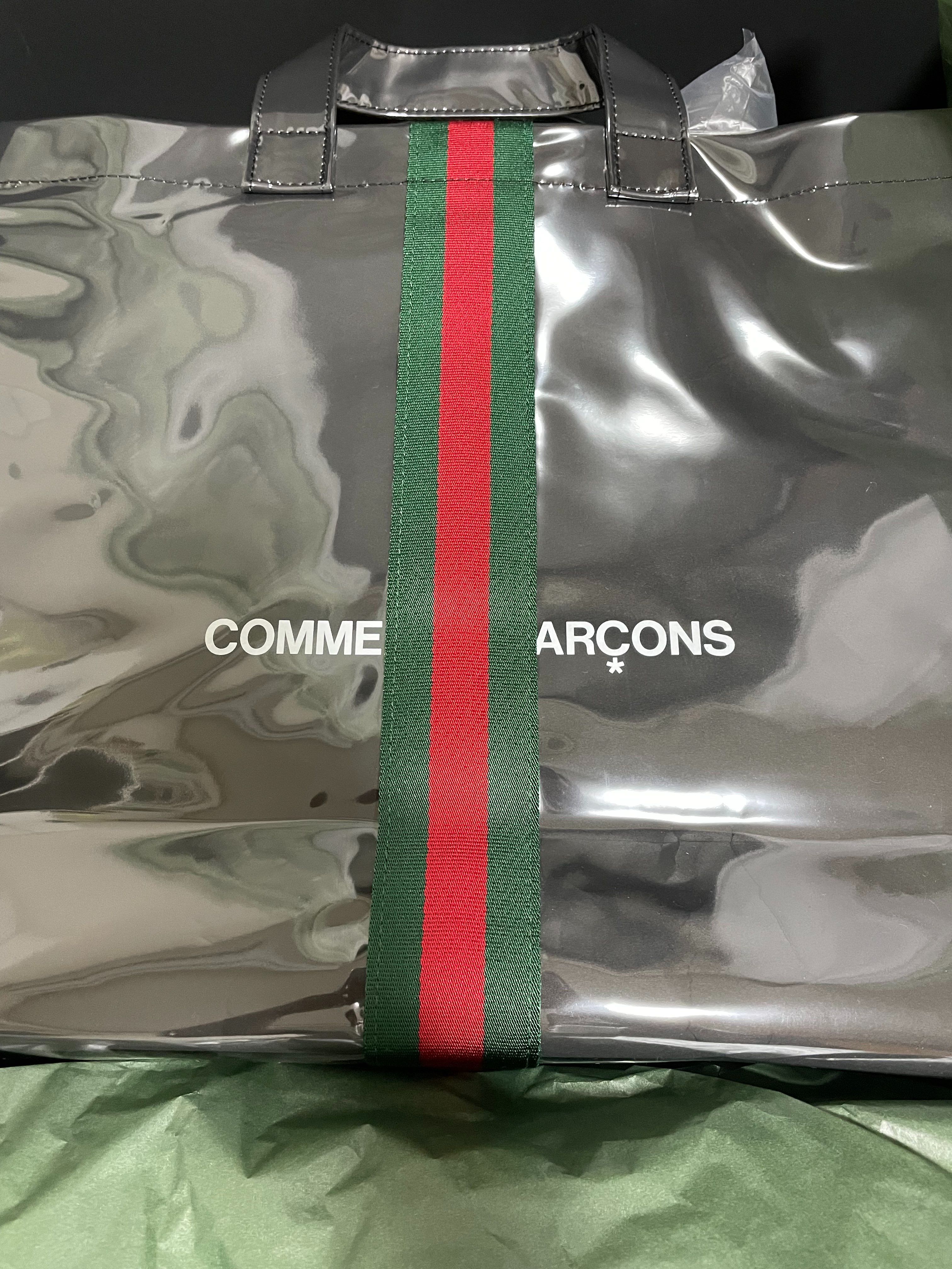 COMME des GARCONS x Gucci PVC Tote Bag "Black"
