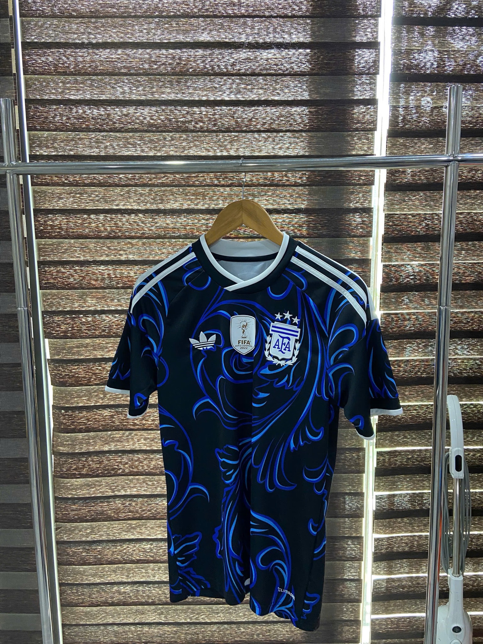 adidas Soccer Argentina 2026 Away Authentic Jersey "Black/Lucid Blue/Blue Burst"