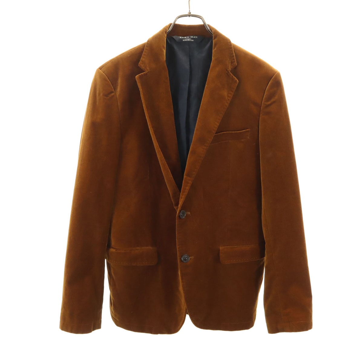 ZARA MAN ザラマン ベロア テーラードジャケット 42 ブラウン