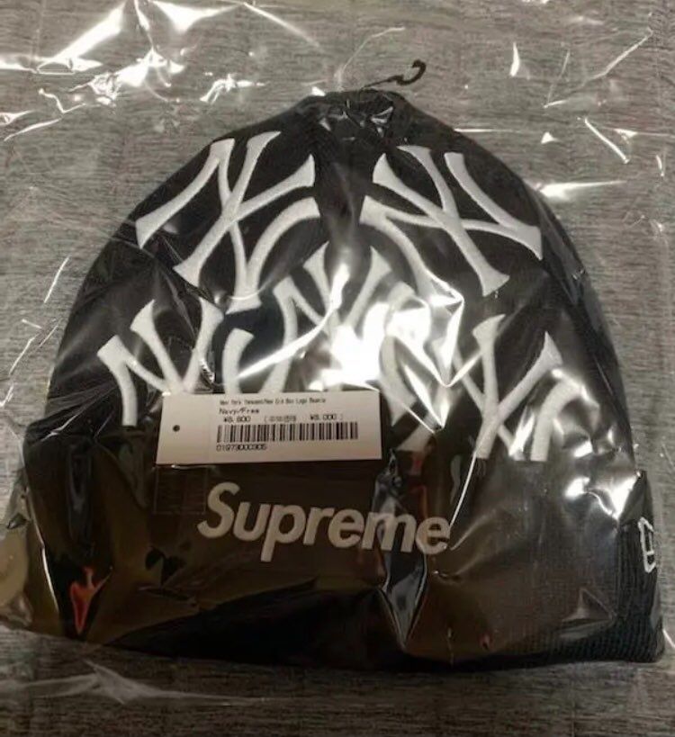 Supreme / New York Yankees / New Era Box Logo Beanie "Black"