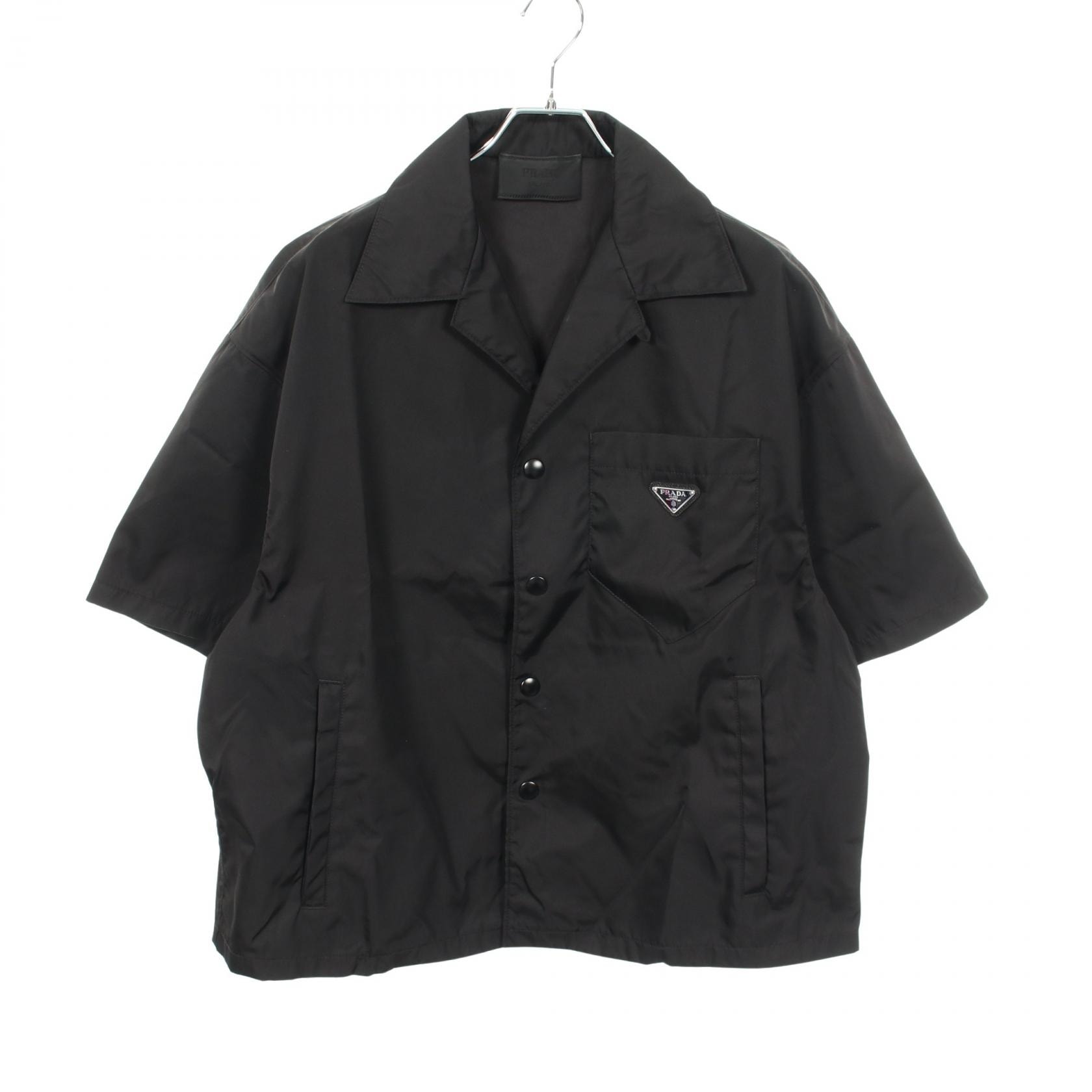 プラダ PRADA Re-Nylon 半袖 衣料品 トップス ナイロン メンズ ブラック系 SC449 【中古】