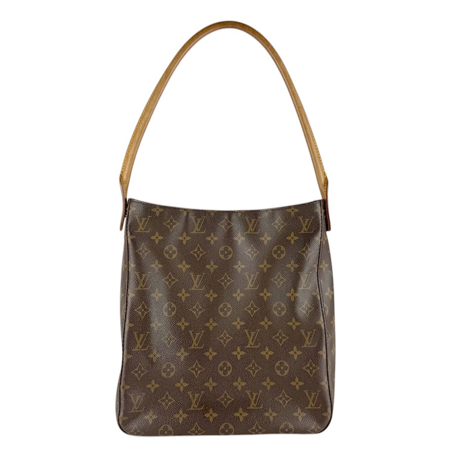 ルイ ヴィトン LOUIS VUITTON ショルダーバッグ モノグラム ルーピング GM モノグラムキャンバス ブラウン ゴールド レディース M51145【中古】 z9324