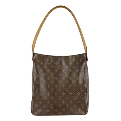 ルイ ヴィトン LOUIS VUITTON ショルダーバッグ モノグラム ルーピング GM モノグラムキャンバス ブラウン ゴールド レディース M51145【中古】 z9324