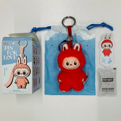 POP MART THE MONSTERS (LABUBU) Pin for Love Series-Vinyl Plush Pendant (N-Z) X