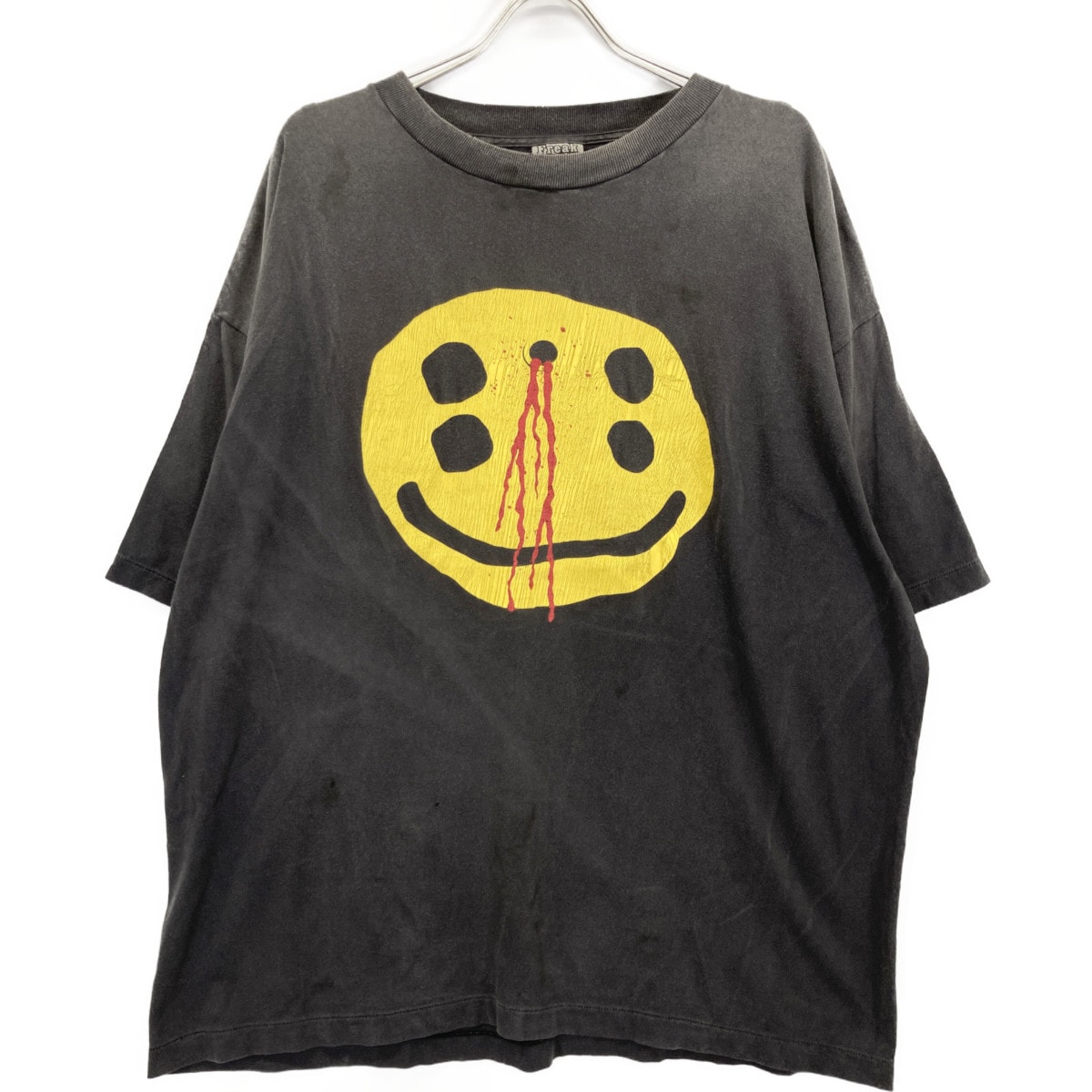 セントマイケル ×CPFM ブラック コットン100 フェード スマイルTシャツ XXL