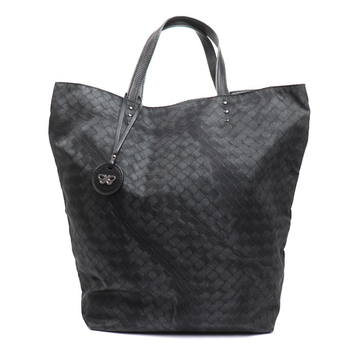 BOTTEGAVENETA ボッテガヴェネタ イントレッチオリュージョン トートバッグ ブラック 299871 ユニセックス【中古】
