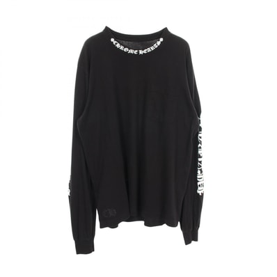 Chrome Hearts Letters Neck Logo L/S T-Shirt "Black"