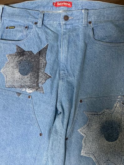 Supreme Nate Lowman Double Knee Painter Pant "Denim"