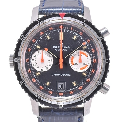 値下 ブライトリング BREITLING Ref.2110-15 ヴィンテージ ナビタイマー クロノマチック Cal.7740 自動巻き メンズ 良品 N#143108