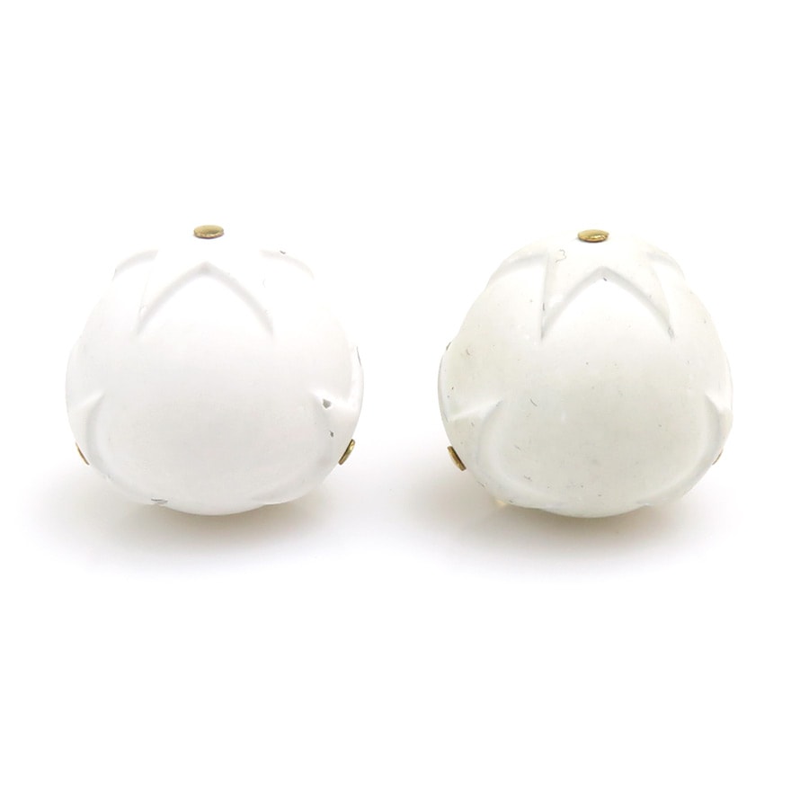 クリスチャンディオール Christian Dior ピアス トライバルピアス D-VIBE メタル ホワイト/ゴールド レディース【中古】 56665a