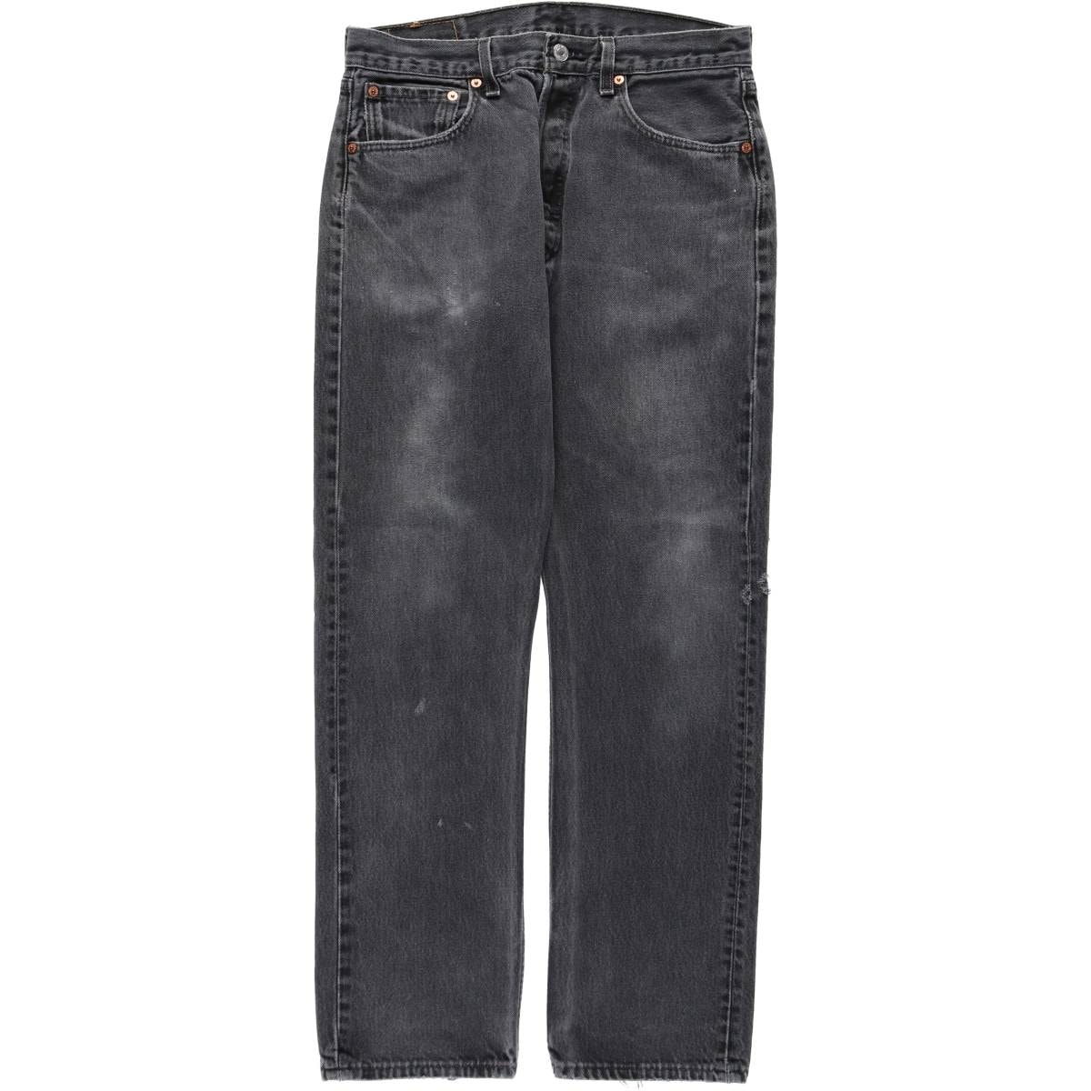 古着 00年代 リーバイス Levi's 6501-0660 ブラックデニム ストレートデニムパンツ USA製 メンズw32相当/eaa651164