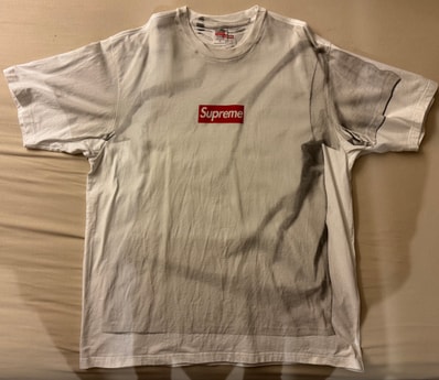 Supreme x MM6 Maison Margiela Box Logo Tee "White"