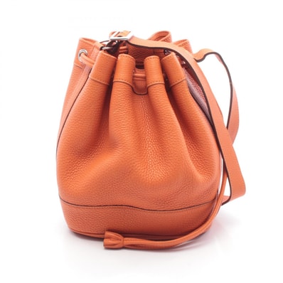 エルメス HERMES マーケットPM ショルダーバッグ バッグ レザー トゴ トゴ オレンジ □L刻印(2008年製造) レディース オレンジ系 【中古】