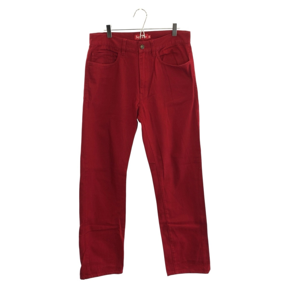 美品 Supreme シュプリーム Baggy Jean ストレート サイズ30 レッド コットン デニムパンツ カラーデニムパンツ 604462 【中古】