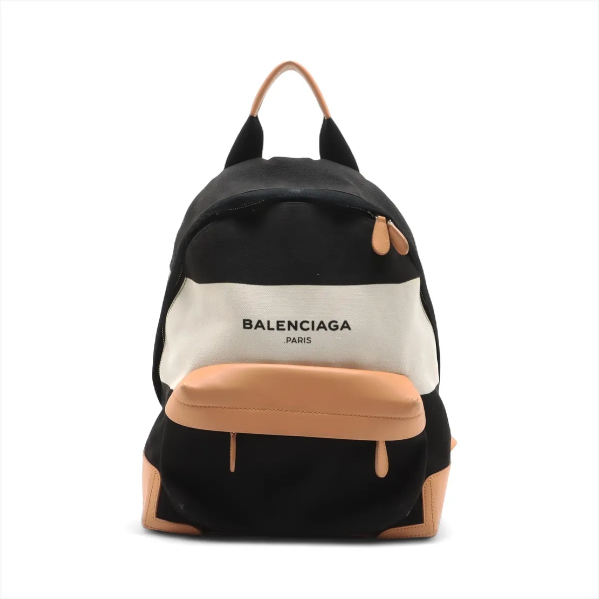 ■美品 バレンシアガ409010 リュックサック レザー×キャンバス