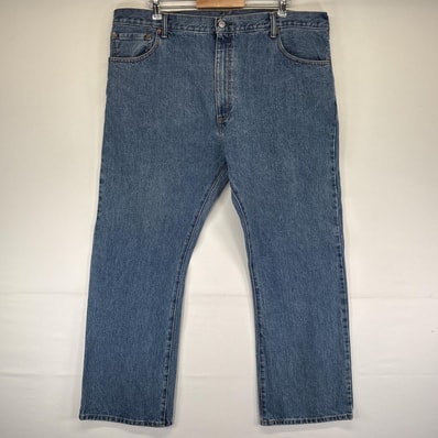 古着 リーバイス Levi's デニムパンツ 517 ブーツカット 大きいサイズ ジーンズ ジーパン 5ポケット 長ズボン w42 L30 ブルー メンズ