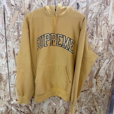 Supreme Glitter Arc Hooded Sweatshirt "Gold"