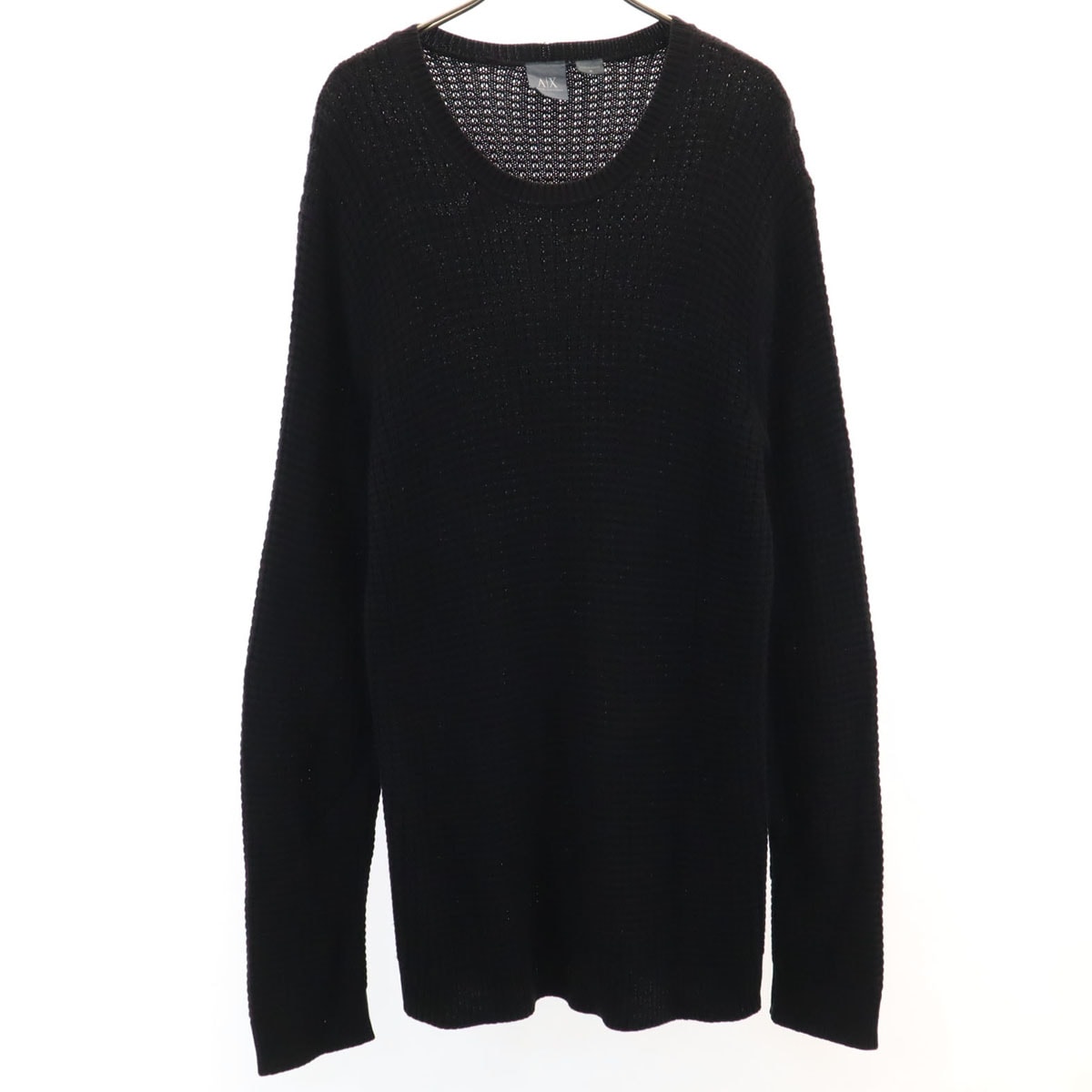 ARMANI EXCHANGE アルマーニエクスチェンジ 長袖 ニット M ブラック セーター