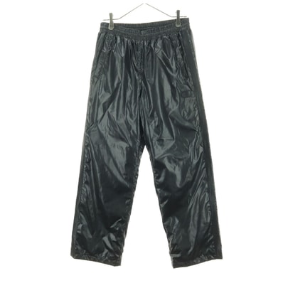 美品 Champion チャンピオン ワンポイントロゴ ロングパンツ L ブラック