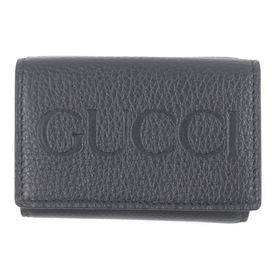 GUCCI Mini Wallet With Gucci Logo "Black"