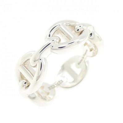 Hermes Chaine D'ancre Enchainee Ring PM "Silver"