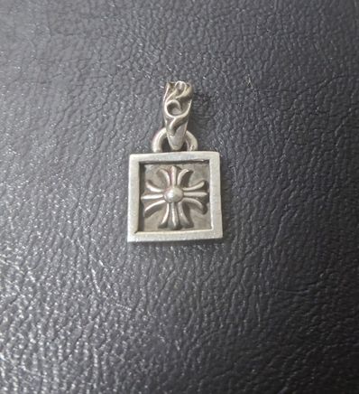 Chrome Hearts Framed CH Plus Charm "Silver"