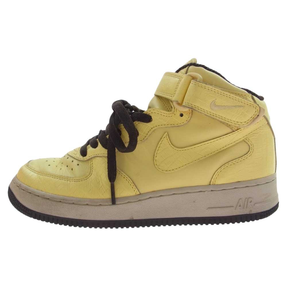NIKE ナイキ スニーカー 310765-771 AIR FORCE1 MID エアフォース1 ミッド ハイカット スニーカー イエロー系 26cm【中古】