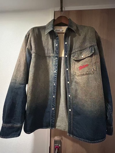 PALACE Scripty Denim Shirt "Wash Indigo"