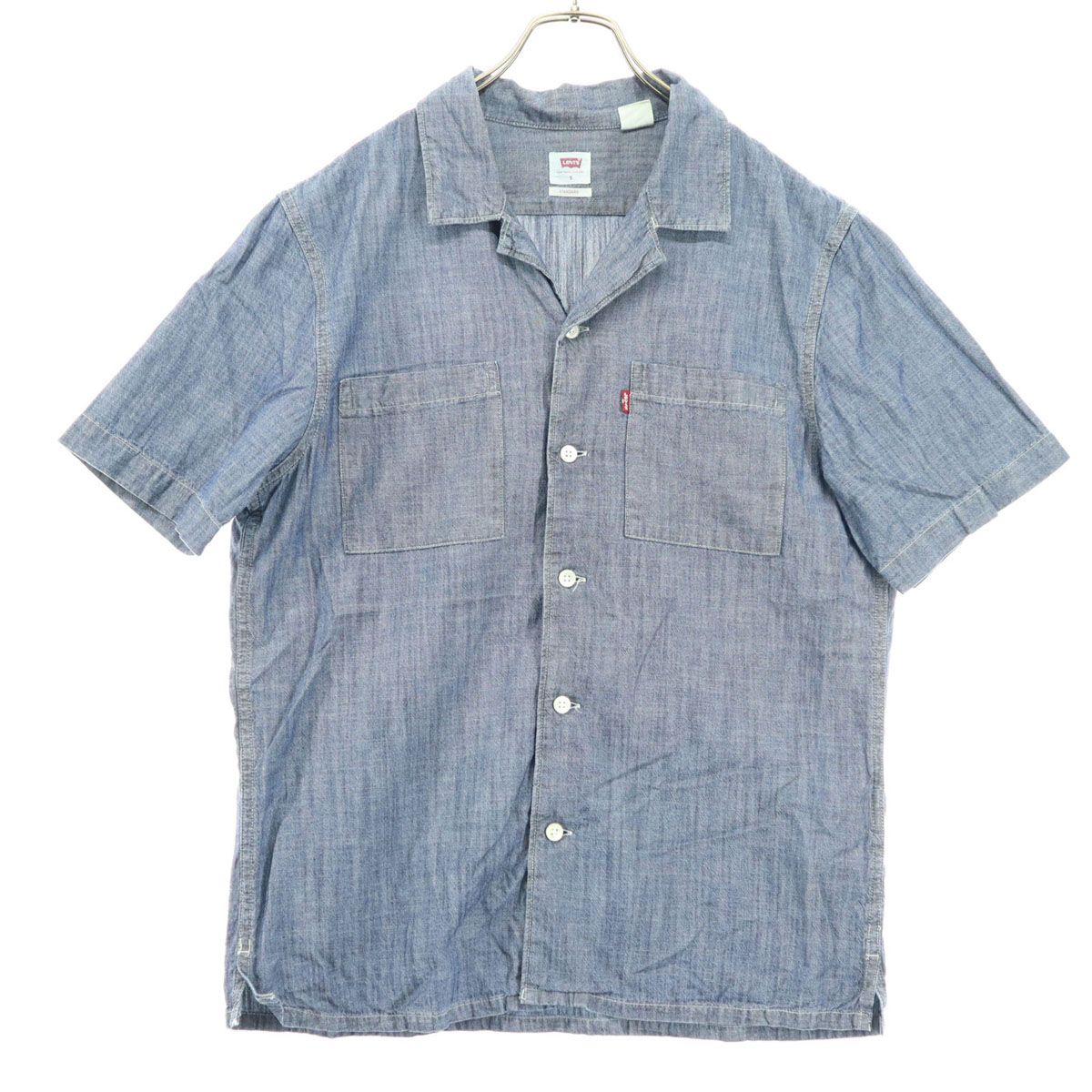 Levi's 半袖 オープンカラー デニムシャツ