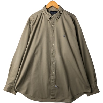 古着 ラルフローレン Ralph Lauren 長袖 ボタンダウンシャツ メンズXXL相当/eaa563168